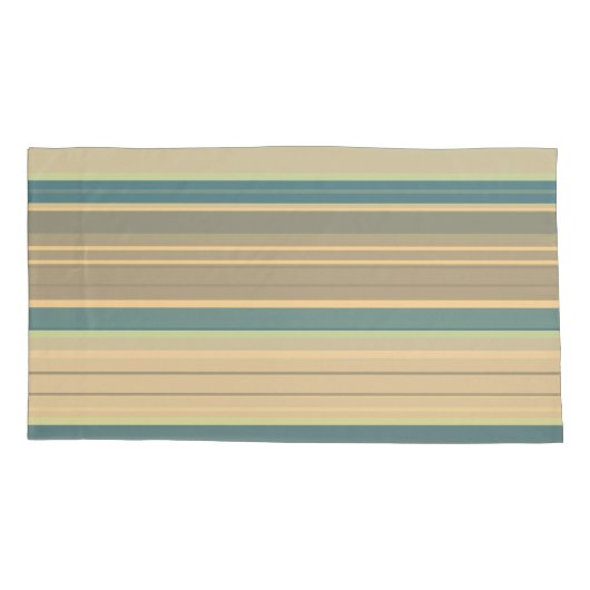 Housse D'oreillers Bleu rayé (Dos)