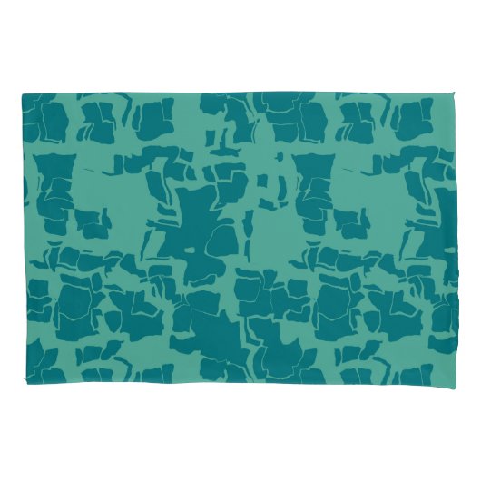 Housse D'oreillers Bleu Seabot Abstrait (devant)