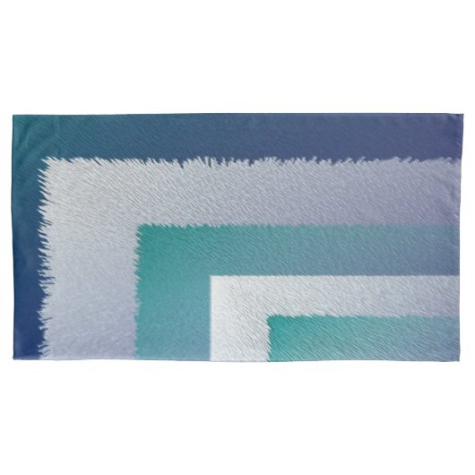 Housse D'oreillers bleu turquoise gris ex pastel (devant-gauche)