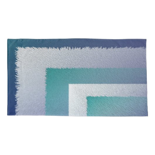 Housse D'oreillers bleu turquoise gris ex pastel (Dos-gauche)