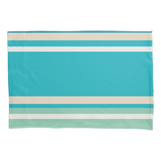 Housse D'oreillers Bleu turquoise, vert et turquoise (devant)