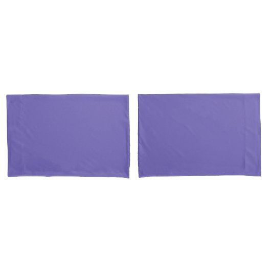 Housse D'oreillers Bleu-violet (Crayola) (couleur solide) (devant-Set)