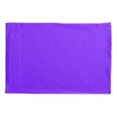 Housse D'oreillers Bleu violet uni (Dos)