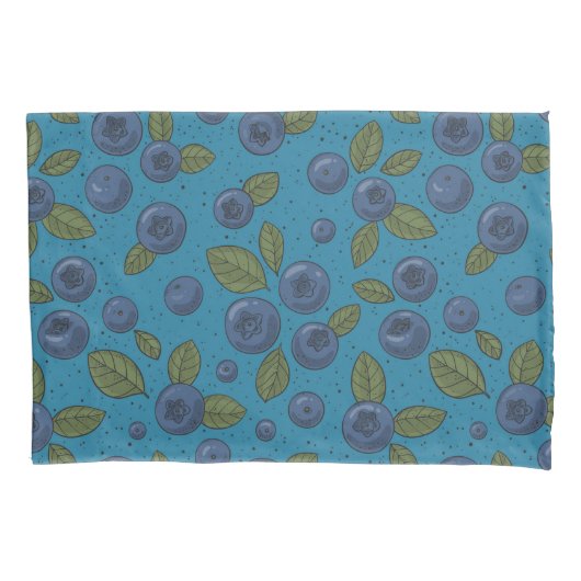 Housse D'oreillers Bleus sur bleu (devant-gauche)