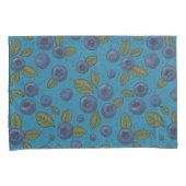 Housse D'oreillers Bleus sur bleu (devant-Droit)