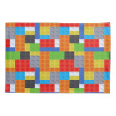 Housse D'oreillers Bloc de construction rouge bleu vert jaune orange (Dos)