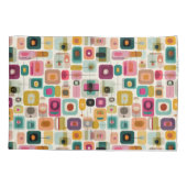Housse D'oreillers Blocs couleur RETRO Mid Century Modern Art Motif (Dos)