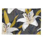 Housse D'oreillers Blossom Lily : Flore tendance sans couture. (Dos)