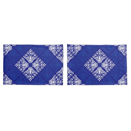 Housse D'oreillers Blue Bandana Design (Dos-Set)