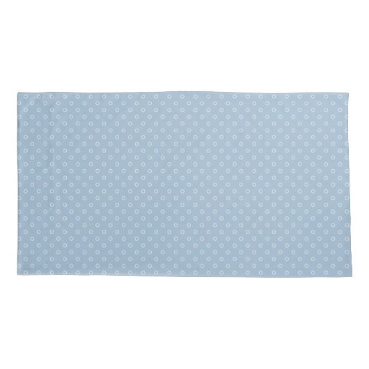 Housse D'oreillers Blue Circles Pattern Pillowcase (Dos)