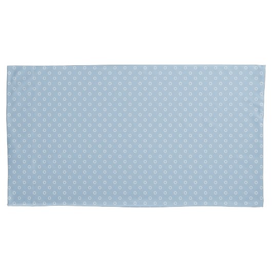 Housse D'oreillers Blue Circles Pattern Pillowcase (devant)