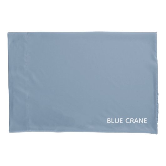 Housse D'oreillers Blue Crane bleu color (devant)