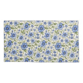 Housse D'oreillers Blue Forget-Me-Nots Fleece Florale (Dos)