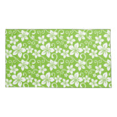 HOUSSE D'OREILLERS BLUE HAWAII (LIME) (Dos-gauche)