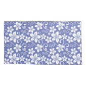 HOUSSE D'OREILLERS BLUE HAWAII (PERIWINKLE) (Dos-gauche)