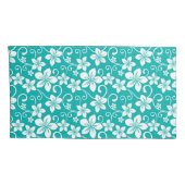 HOUSSE D'OREILLERS BLUE HAWAII (TURQUOISE) (Dos-Droit)