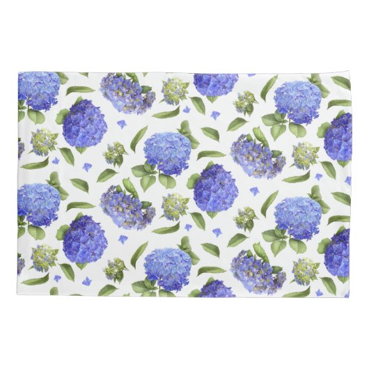 Housse D'oreillers Blue Hydrangeas (Dos)