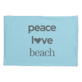 Housse D'oreillers Blue Peace Love Beach Reversible Coastal Set of 2 (Dos-gauche)