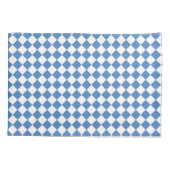 Housse D'oreillers Blue White Checker Diamond Pattern (Dos)