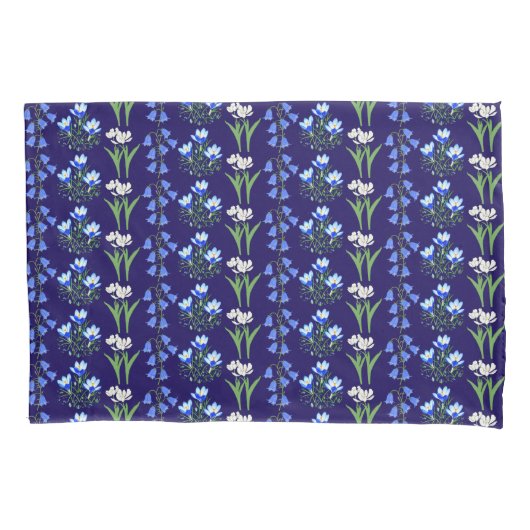 Housse D'oreillers Bluebells, Crocus & Tulips Coque Coussin jaune (devant)