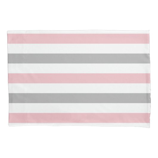 Housse D'oreillers Blush + Gris (devant)
