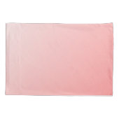 Housse D'oreillers Blush Rose Ombré Nom en Script (Dos)