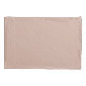 Housse D'oreillers Boho Blush Beige Monogramme Coussin Couleur D2AFA1 (Dos-gauche)