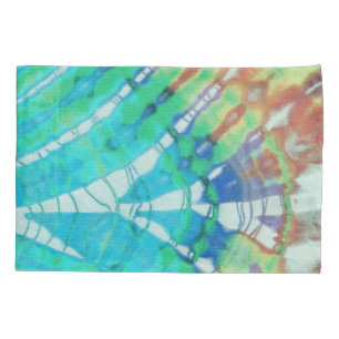 Housse D'oreillers Boho Chic Vintage Brown Plage Batik Tie Dye