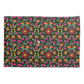 Housse D'oreillers Boho Design Bold Color Floral (Dos)