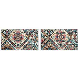 Housse D'oreillers BOHO motif Pair King Taille