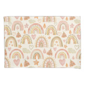 Housse D'oreillers Boho Rainbows Terres chaudes Tons Terracotta (devant)
