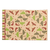 Housse D'oreillers Boho Retro Moderne Pillowcase Graphique (Dos-gauche)