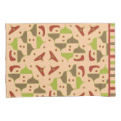Housse D'oreillers Boho Retro Moderne Pillowcase Graphique (devant-Droit)