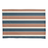 Housse D'oreillers Boho Rustic et Navy Stripes (devant)