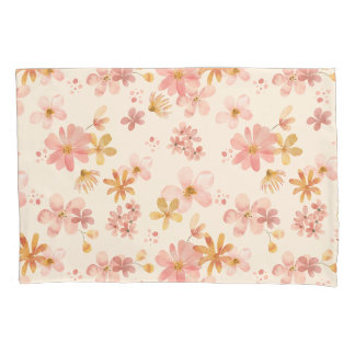 Housse D'oreillers Boho rustique motif de fleurs botaniques terrestre