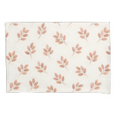 Housse D'oreillers Boho Terracotta Leaf Botanical Pattern Pillowcase (devant-gauche)
