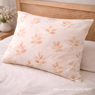 Housse D'oreillers Boho Terracotta Leaf Botanical Pattern Pillowcase