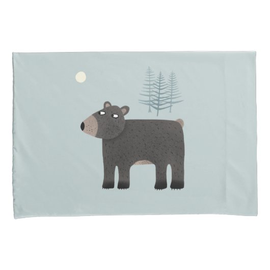 Housse D'oreillers Bois de l'ours mou (devant-Droit)