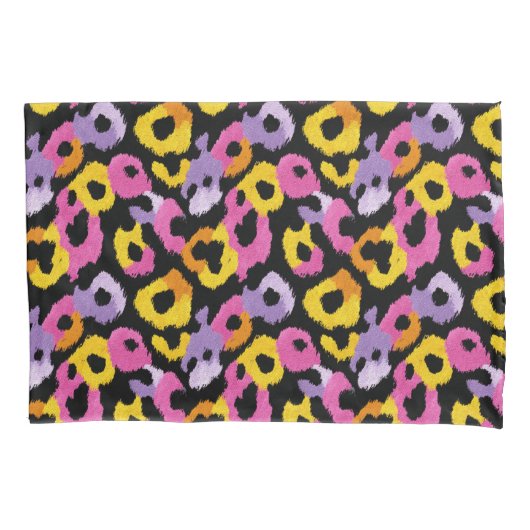 Housse D'oreillers Bold Leopard Poster de animal Retro Glam Chic (devant)