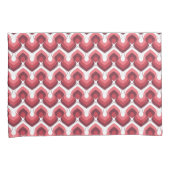 Housse D'oreillers Bold Retro Modern Motif in Pinks (devant-Droit)