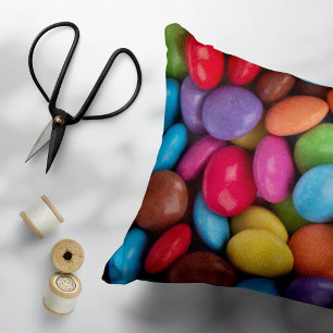 Housse D'oreillers Bonbons colorés, Boutons de bonbons, Sucres, Nourr