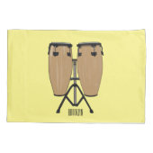 Housse D'oreillers Bongo, dessin animé de batterie (Dos)