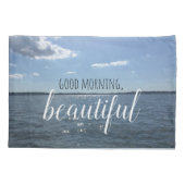 Housse D'oreillers Bonjour beau/bonne nuit belle (Dos)