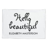 Housse D'oreillers Bonjour belle, Bonjour belle (Dos-gauche)