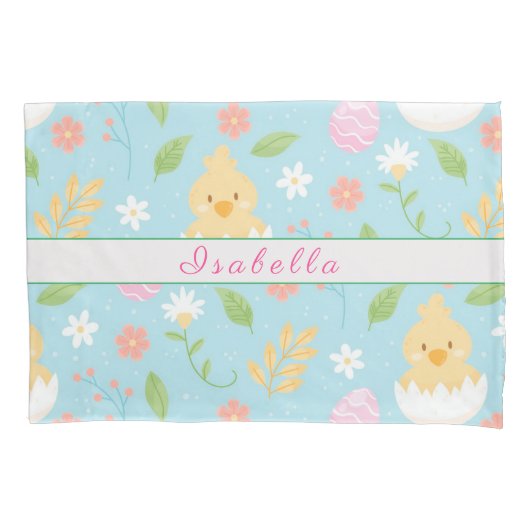 Housse D'oreillers Bonne Personnaliser Pâques poulet (devant)