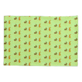 Housse D'oreillers Bonnets de Pâques et jonquilles (Dos)