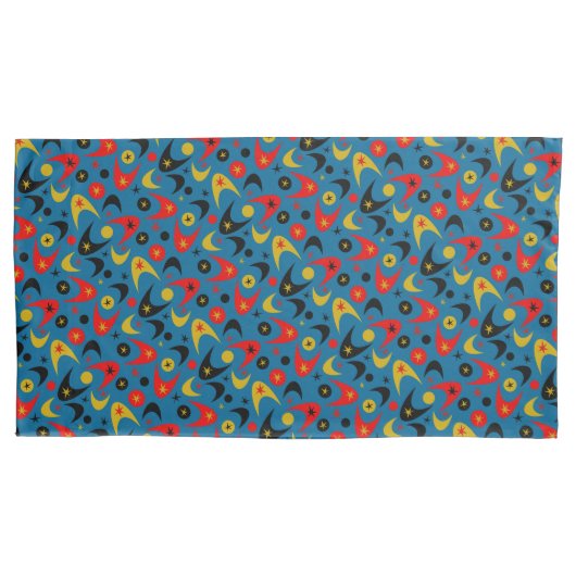 Housse D'oreillers Boomerangs rétro (devant)