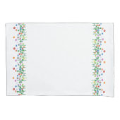 Housse D'oreillers Bordure de fleurs (devant)