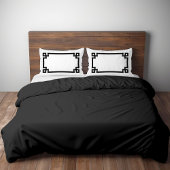 Housse D'oreillers Bordure grecque noir et blanc de taille royale