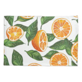 Housse D'oreillers Botanical Fruit Orange Citrus Seamless Pattern (Dos)